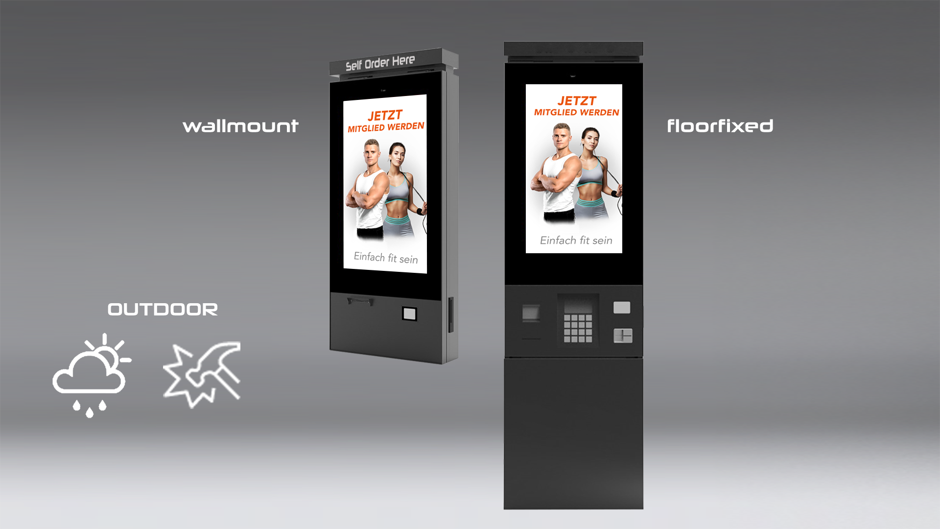 OUTDOOR | Fitnesstudio SELF-SERVICE TERMINAL Komplett-Kit