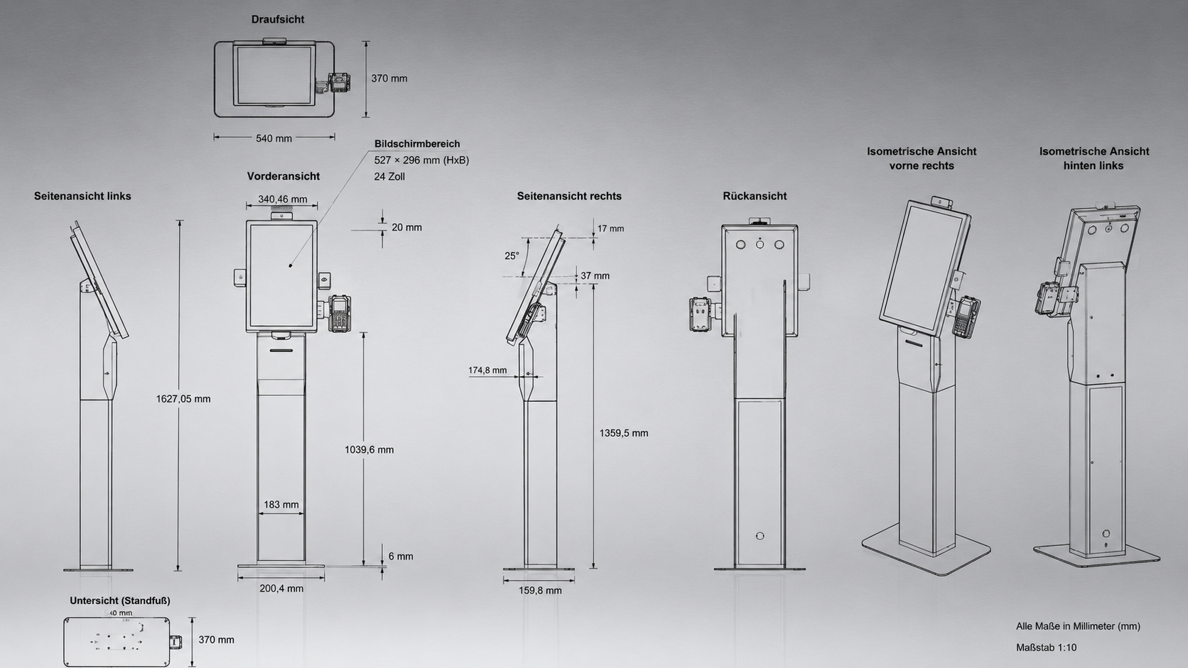 ORDER-TERMINAL Floor Stand