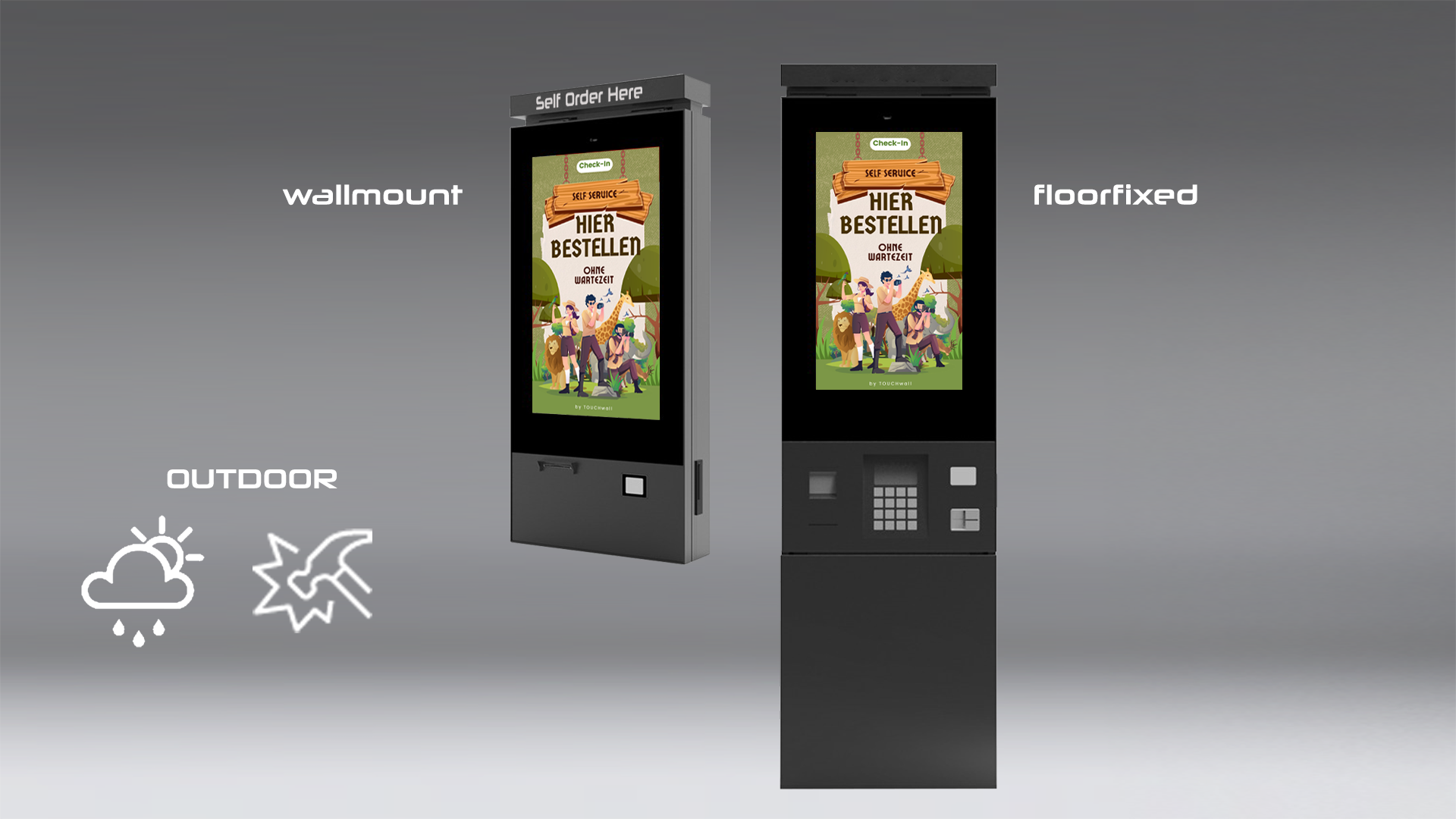 OUTDOOR | ORDER TERMINAL - CHECK-In TERMINAL | Universal