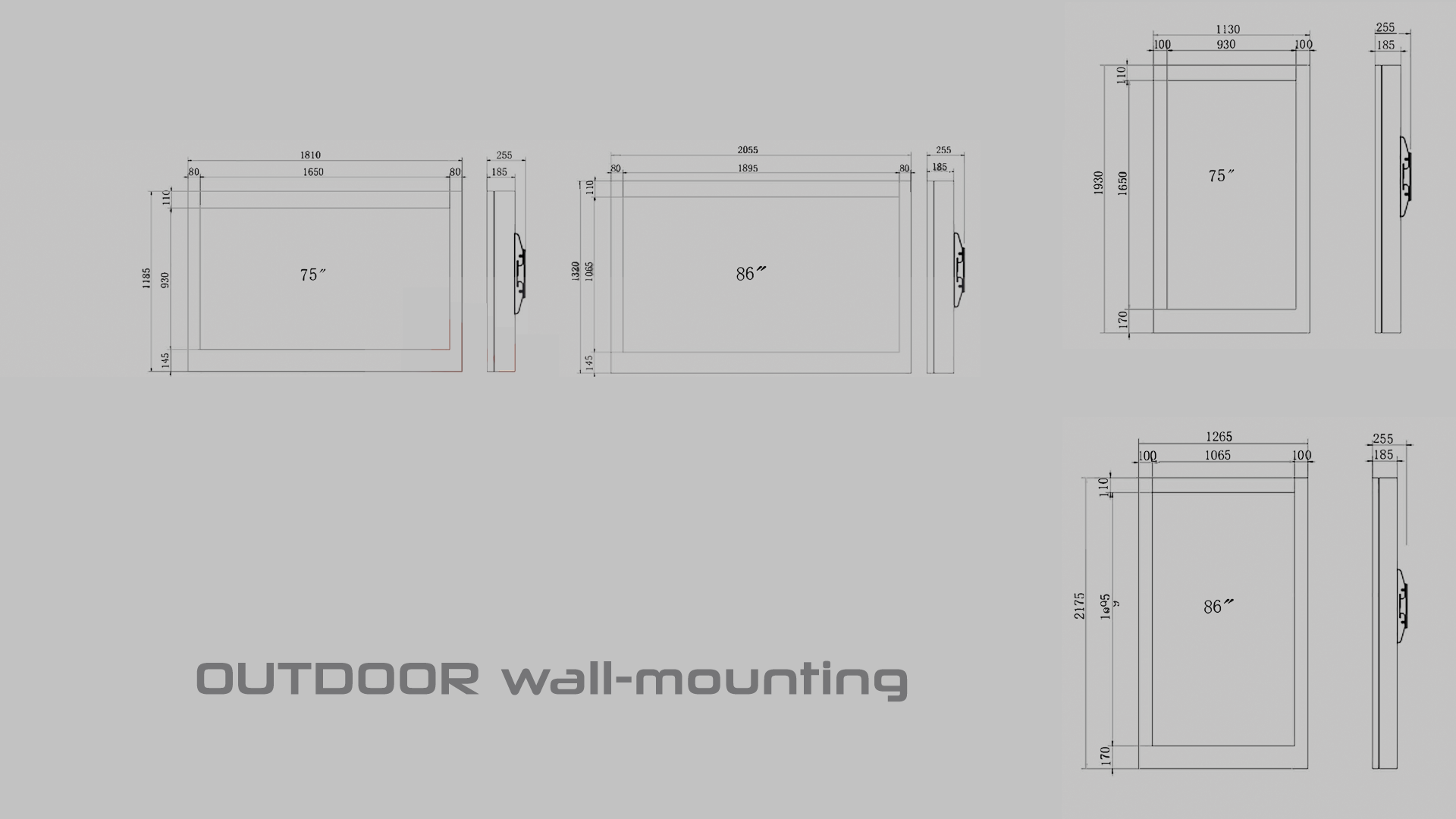 OUTDOOR wall-mounting